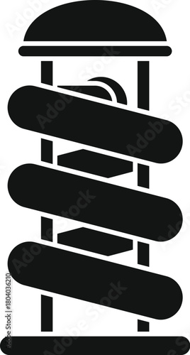 Enjoy the thrill of sliding down this spiral water slide, promising a refreshing splash into the cool water of a fun filled water park