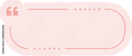 Square Quote Frame Outline