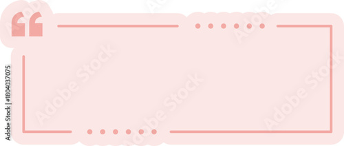 Square Quote Frame Outline