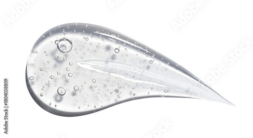 Clear gel smear isolated on transparent background, showcasing its smooth texture and transparency, ideal for cosmetic, skincare, or scientific applications with a clean look png