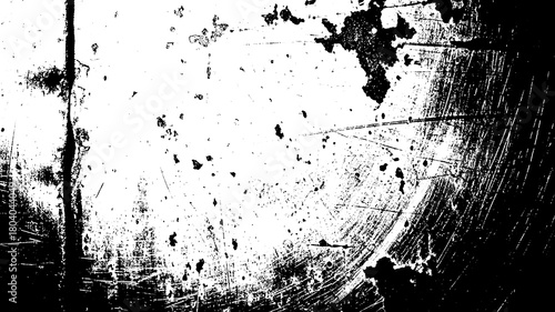 Wallpaper Mural Abstract black and white grunge texture background with distressed effect isolated on transparent background Torontodigital.ca