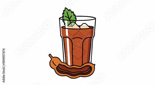 Bloody Mary Cocktail with Bacon Garnish