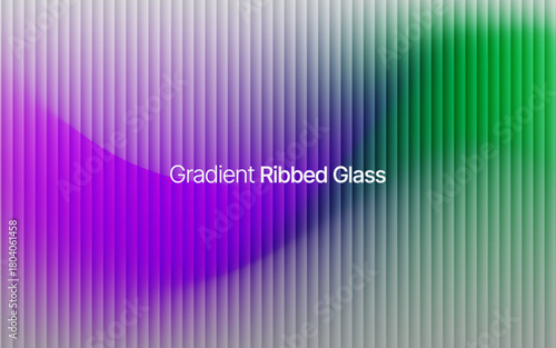 Gradient ribbed fractal glass texture pattern. gradient reflections in abstract background design