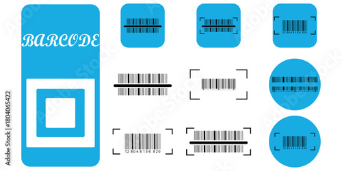 
Simple Barcode Illustration on Black Background for Product Identification and Inventory Management in Retail and Supply Chain Operations