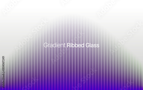 Gradient ribbed fractal glass texture pattern. gradient reflections in abstract background design