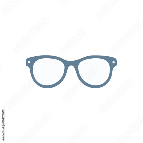 Stylish retro eyeglasses icon illustration for vision and fashion