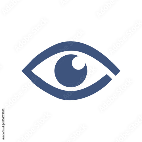 Abstract Eye Symbol Illustration for Visual Media Projects Vision Surveillance and Security Applications