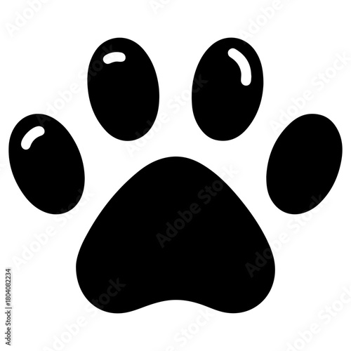 Black and White Illustration of a Veterinary Medicine Symbol