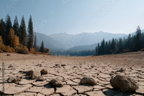 stark representation of climate change consequences highlighting extreme heat devastating wildfires and intense