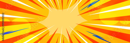 Expressive manga burst rays animate this fast comic style. Anime lines intensify movement, shaping a vivid manga background and a bold comic burst background.