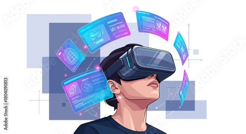 Immersive VR Experience Exploring Virtual Worlds with Cutting-Edge Technology