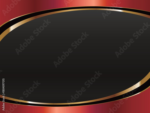 高級感のあるラインとグラデーションの背景　ブラック＆レッド