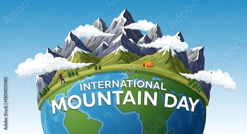 Celebrate international mountain day with adventure hiking and mountaineering in scenic landscapes