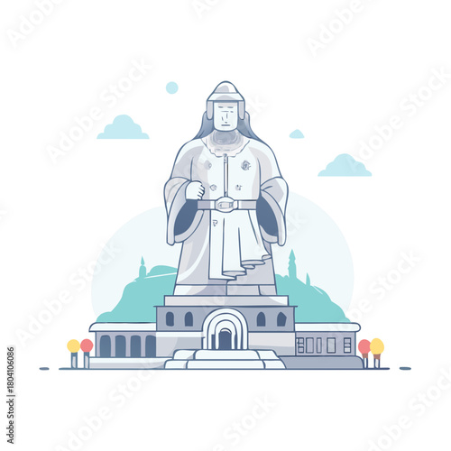 The world's largest statue of Genghis Khan.icon