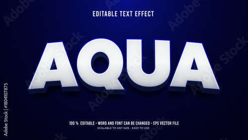 aqua editable text effect