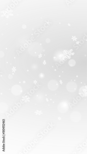 Christmas falling snowflake transparent icy overlay seasonal cold design