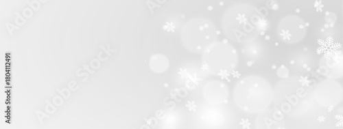 Festive Christmas winter glow with magical snowfall decorative overlay
