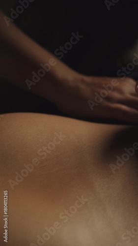 Therapist Performing Abdominal Manual Therapy on Female Client