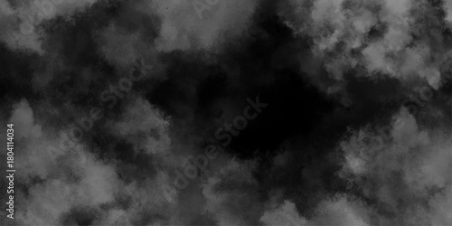 Abstract ash cloud and smoke texture in dark background. White Black fog effect transparent smoke isolated dark dramatic sky with black stormy clouds. creative and decorative fractal smoke art
