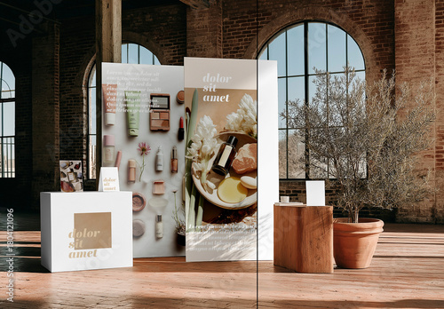 Industrial Exhibition Booth Mockup