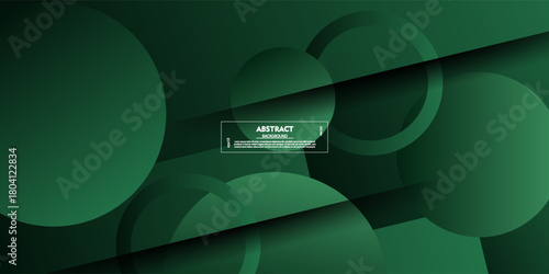 Green overlapping abstract background pattern. Simple and popular background circle element concept. Vector eps10