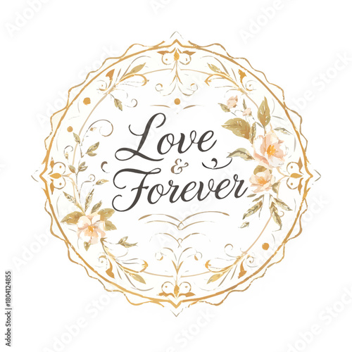 floral frame for your text