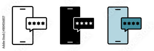 Two-factor auth icon for two-factor authentication, shown as a lock or shield with a code or device.