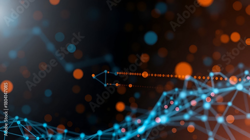 Natural language processing algorithm and neural network in deep learning abstract background of ai artificial intelligence technology