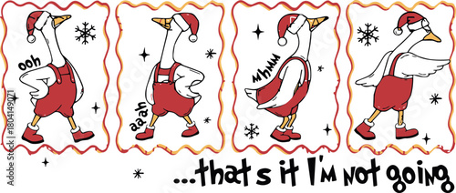 That’s It, I’m Not Going Svg, Christmas Goose Svg, Merry Goosemas Svg, Just a Merry Goose Svg, Santa Goose Svg, Funny Holiday Goose svg