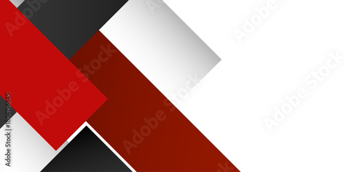 white and red abstract background with simple geometric shapes. Color abstract lines trendy geometric background for business or technology presentation, internet poster cover, Vector graphic design. 