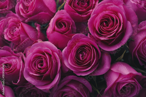 Dark pink rose wallpaper with cinematic light
