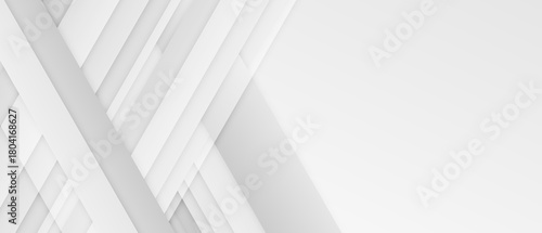 Grey white abstract background paper shine and layer element vector for presentation design