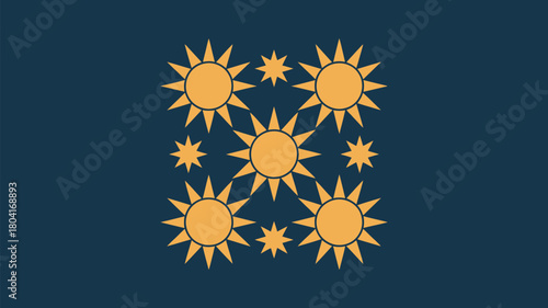 Golden sunshine radiates energy and happiness, perfect for optimistic branding and bright designs bringing joy to your audience with vibrant warmth