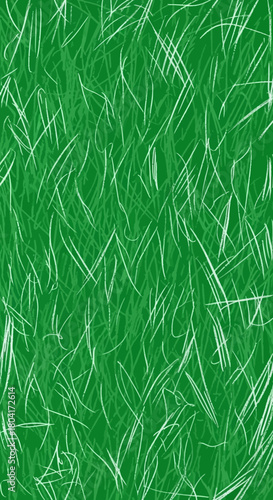 Vibrant green grass texture with delicate white strokes offers a fresh, natural backdrop for spring and summer designs.
