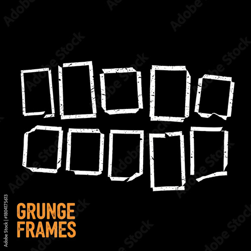 Instantly add gritty texture and vintage flair with these ten unique distressed grunge frames perfect for edgy designs