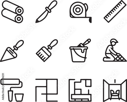 Home improvement construction renovation tools Vector