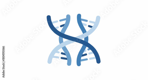 Dna chain isolated on, representing genetics, science, and the blueprint of life in a modern, abstract design