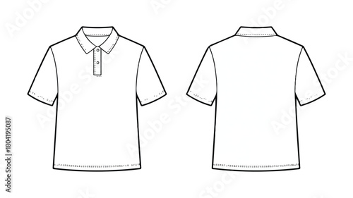 Classic white polo shirt, isolated on white background, a timeless and versatile wardrobe staple for a clean and sophisticated casual look