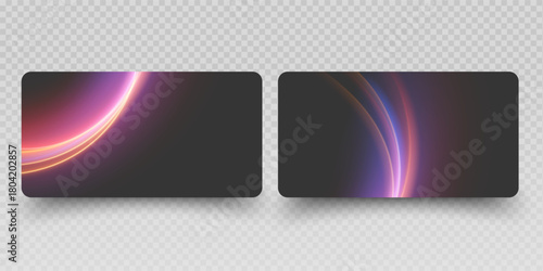 Set of credit cards isolated on white background Credit and debit card vector illustration