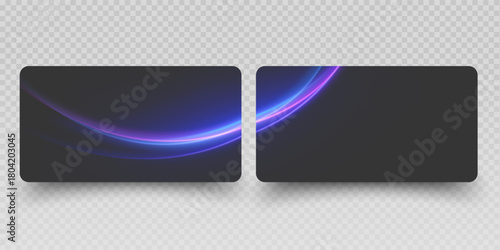 Set of credit cards isolated on white background Credit and debit card vector illustration