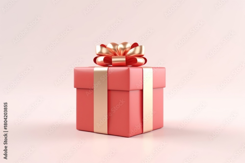 Obraz premium Present gift red christmas present.