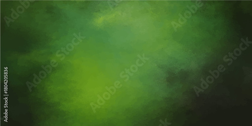 Abstract green grunge texture background featuring an aged antique stained paper pattern