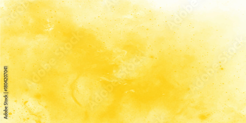 Abstract yellow watercolor grunge background texture with old vintage paper parchment and rough wall pattern