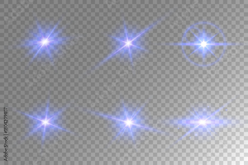 Lens Flare, light glow effect. sun or realistic shining star with backlight effect.
bokeh glitter and sparkles or sparkles on transparent background.
