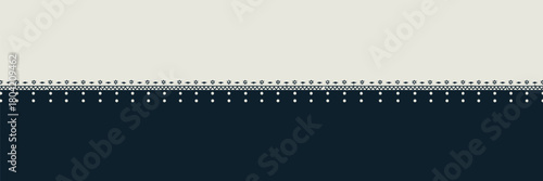 Abstract background with a decorative border separating a cream top and a dark blue bottom section