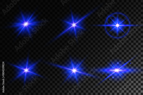 Lens Flare, light glow effect. sun or realistic shining star with backlight effect.
bokeh glitter and sparkles or sparkles on transparent background.
