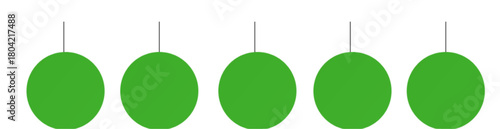 Green icons isolated on white background