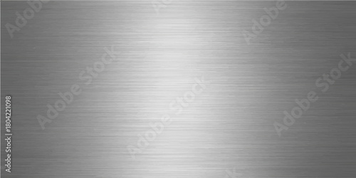 A brushed metallic surface image shows a gray steel texture or silver aluminum plate pattern with a polished reflection