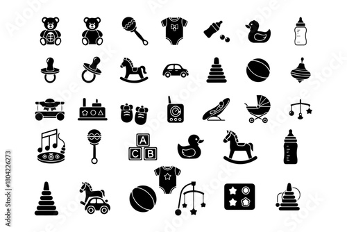 silhouettes pack of baby toys