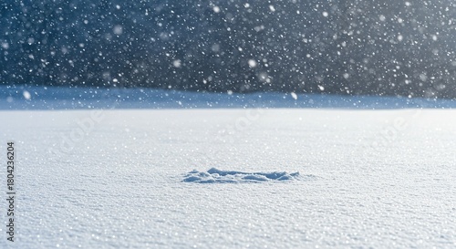 Wallpaper Mural Delicate snow falls softly upon a vast, tranquil winter scene, creating a beautiful and peaceful, untouched environment. A true frosty embrace ,falling ,beautiful ,crisp Torontodigital.ca